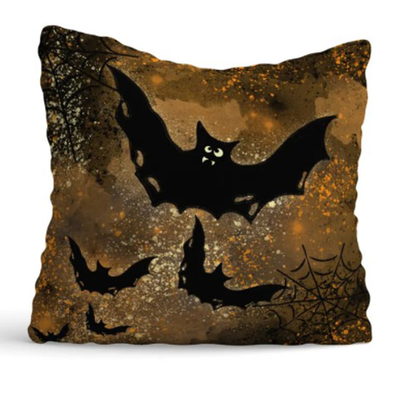 Подушка Halloween Bat Черный Серый в Саратове | Loft Concept 