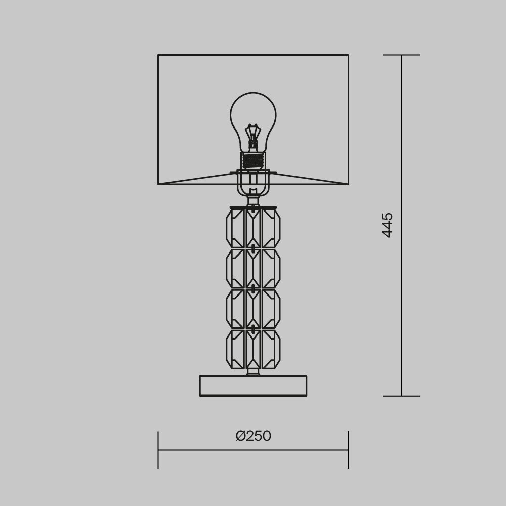 Настольная лампа Cut Stone Base в Саратове