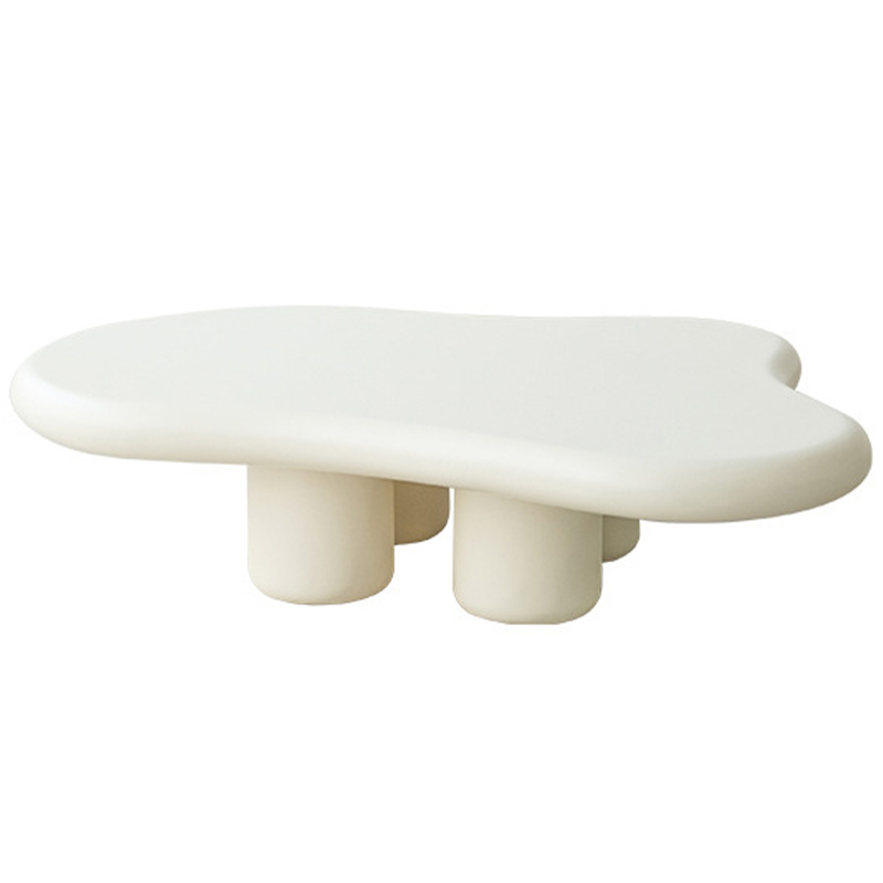 Кофейный стол со столешницей изогнутой формы Curved Shape Coffee Table ivory ( слоновая кость ) Кофейный стол со столешницей изогнутой формы Curved Shape Coffee Table ivory ( слоновая кость ) в Саратове | Loft Concept