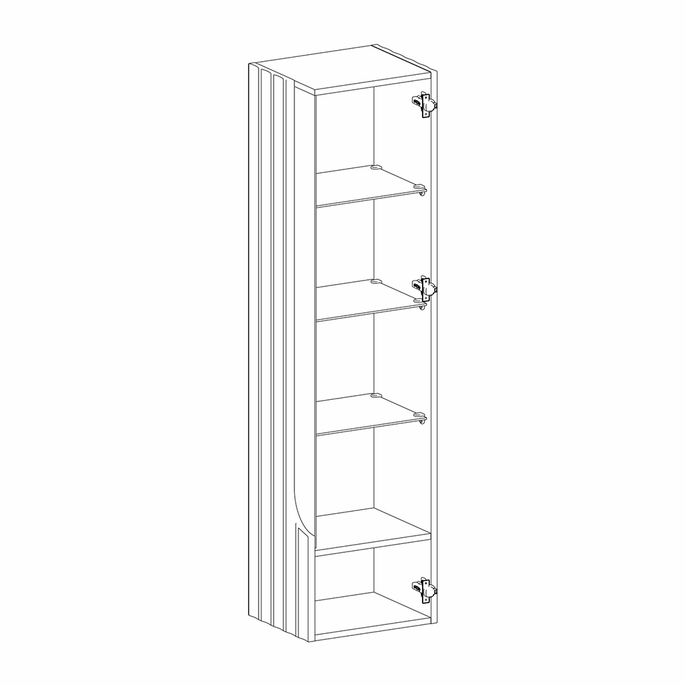 Витрина навесная Expanses of Beauty правое открывание в Саратове