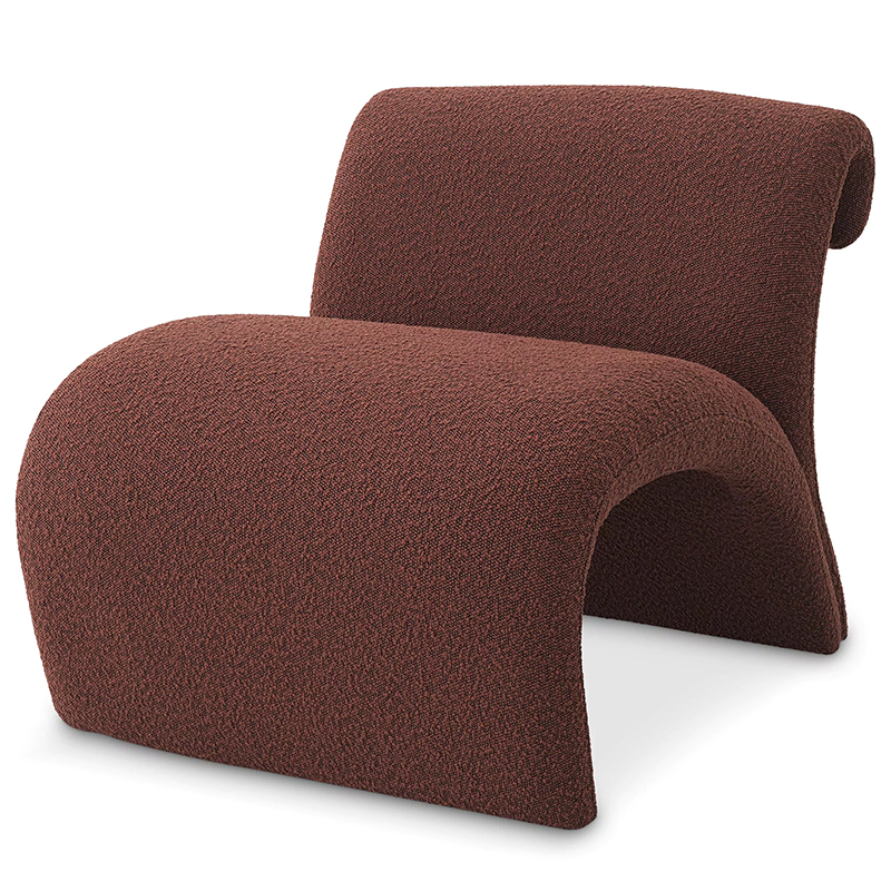 Кресло Eichholtz Chair Vignola Boucle Rouge Бургундский красный в Саратове | Loft Concept 