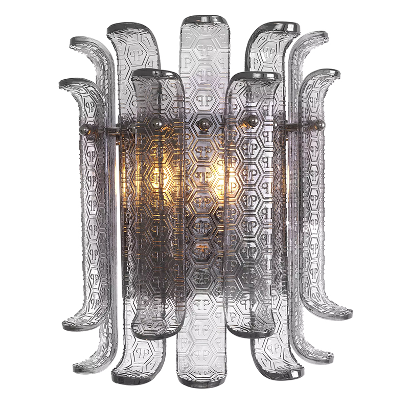 Бра Philipp Plein Wall Lamp Rodeo Drive Серый в Саратове | Loft Concept 