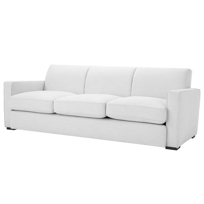 Диван Eichholtz Sofa Edmond white Белый Черный в Саратове | Loft Concept 