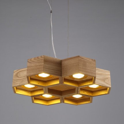 Люстра Honeycomb 6 Loft Wooden Ecolight  в Саратове | Loft Concept 