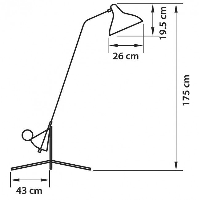 Торшер Lampara Tripod Floor Lamp в Саратове