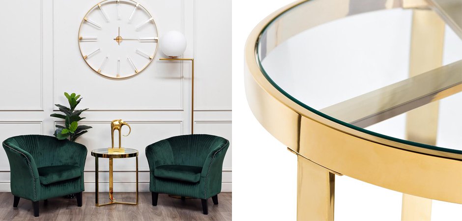 Приставной стол Neoclassic Tee Gold Приставной стол Neoclassic Tee Gold - Loft-Concept в Саратове