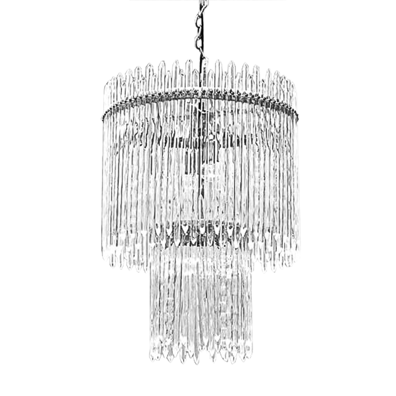 Люстра Icicles Chandeliers Хром Прозрачный в Саратове | Loft Concept 