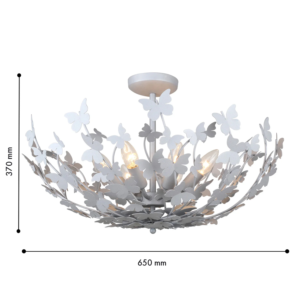 Потолочный светильник с абажуром оформленным в виде стаи бабочек Eternal Butterflies в Саратове