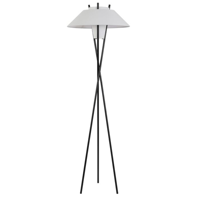 Торшер Chaney Floor Lamp Белый Черный в Саратове | Loft Concept 