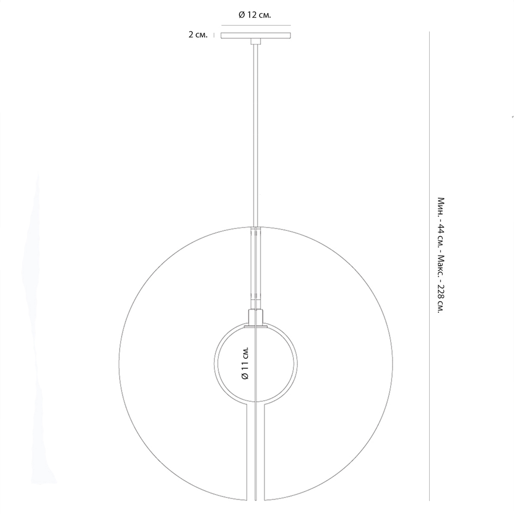 Подвесной светильник в форме золотых дисков Minimalist Lighting Fixture Подвесной светильник в форме золотых дисков Minimalist Lighting Fixture в Саратове