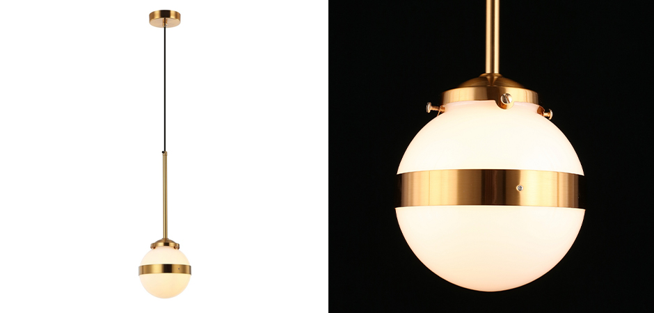 Подвесной светильник White Sphere Латунь Подвесной светильник White Sphere Латунь - Loft-Concept в Саратове
