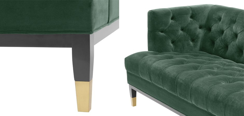Диван Eichholtz Sofa Castelle dark green Диван Eichholtz Sofa Castelle dark green - Loft-Concept в Саратове