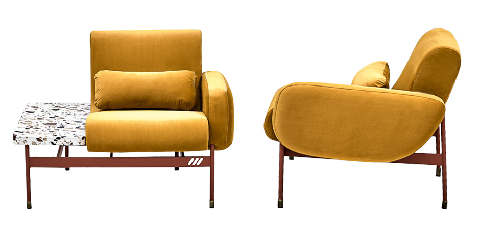 Кресло Mustard and Terrazzo Chair Кресло Mustard and Terrazzo Chair - Loft-Concept в Саратове