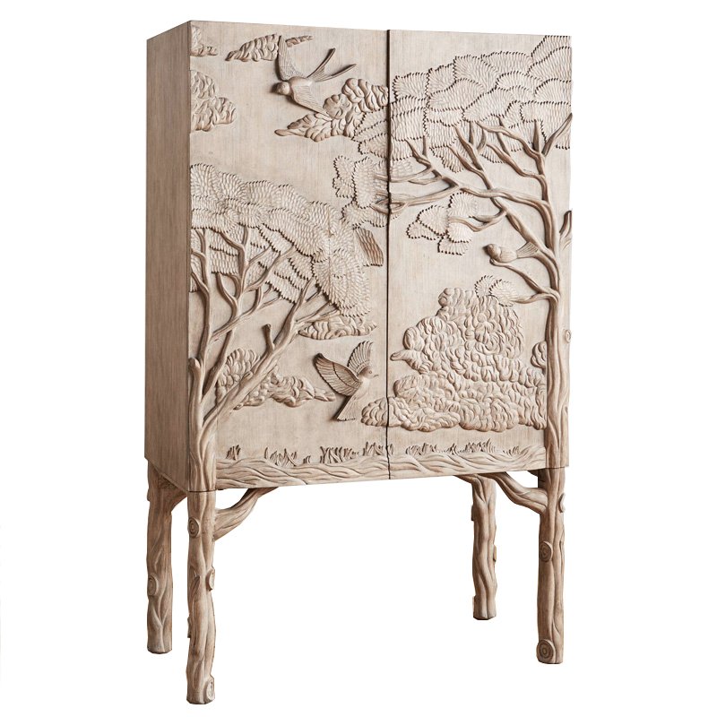 Шкаф Land & Sky Bar Cabinet Бежево-серый Шкаф Land & Sky Bar Cabinet Бежево-серый в Саратове | Loft Concept