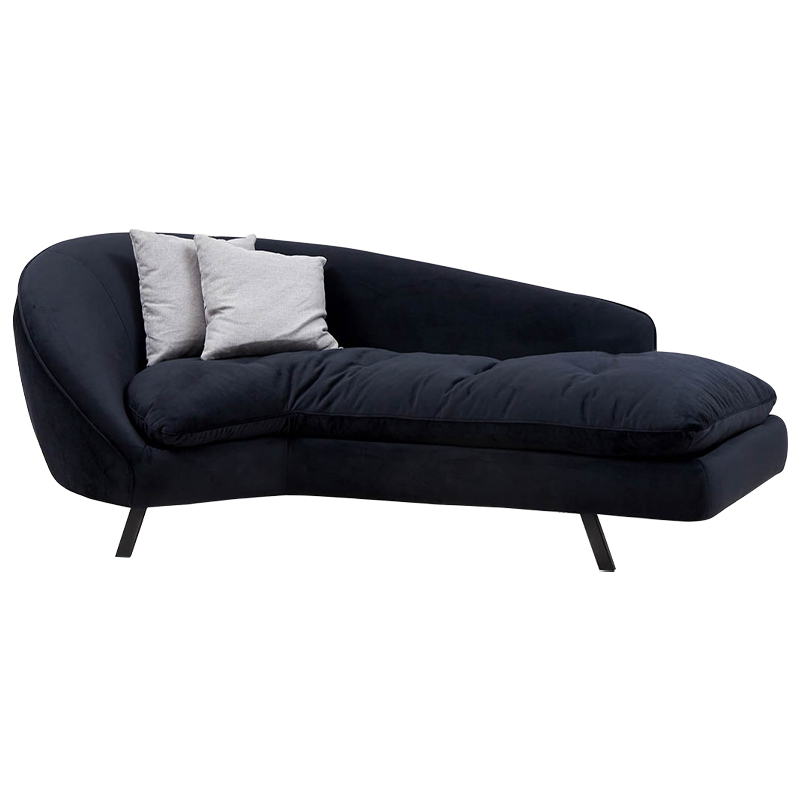 Диван Evangeline Dark Blue Sofa Темно-синий Черный Серый в Саратове | Loft Concept 