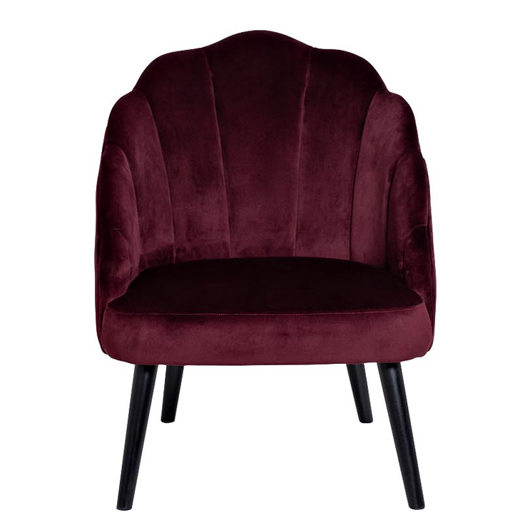 Кресло FolioFlower Armchair burgundy Бургундский красный Черный в Саратове | Loft Concept 