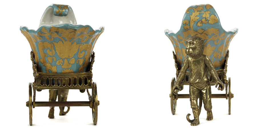 Чаша Monkey and Pale Blue Cart Чаша Monkey and Pale Blue Cart - Loft-Concept в Саратове