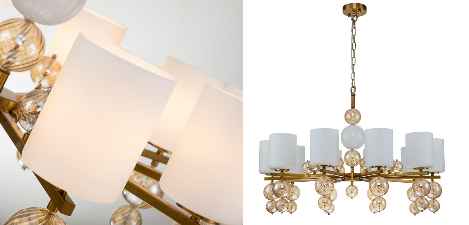 Люстра Blown Glass Balloons Chandelier 10 - фото