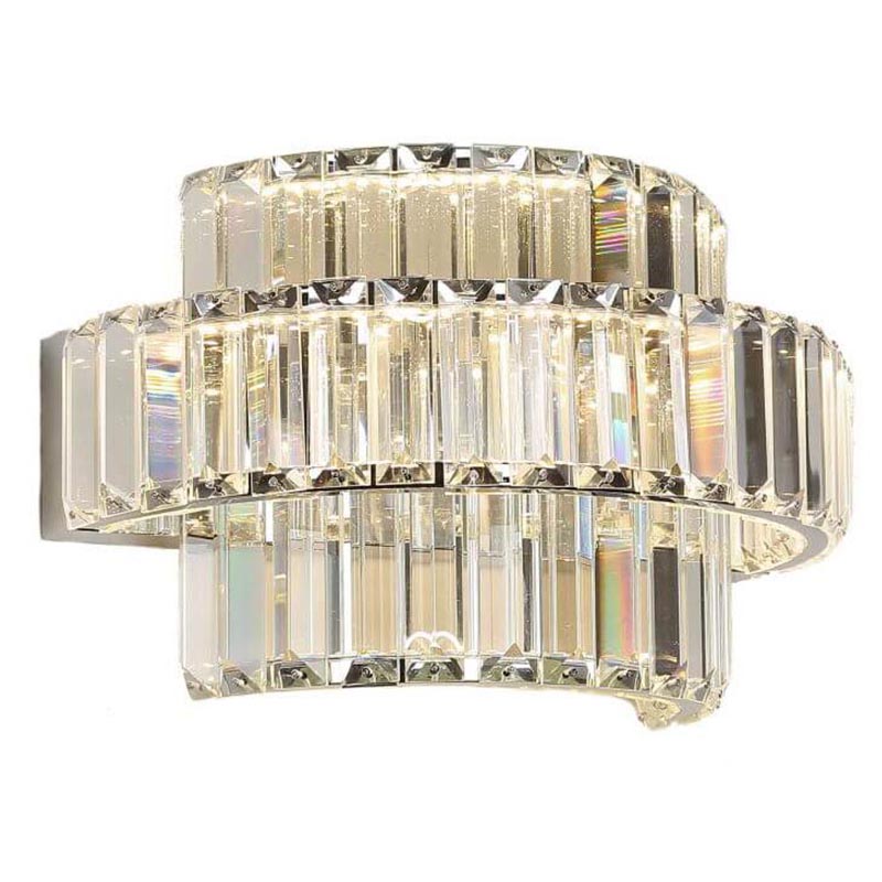 Бра Crystal Shine Linda Chrome Wall Lamp B Хром Прозрачный (Transparent) Бра Crystal Shine Linda Chrome Wall Lamp B Хром Прозрачный (Transparent) в Саратове | Loft Concept