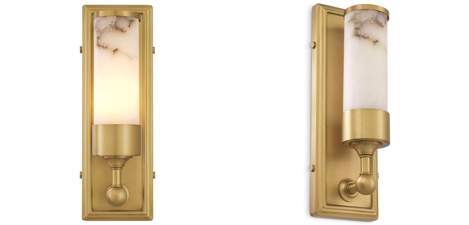 Бра Eichholtz Wall Lamp Valentine Alabaster - фото