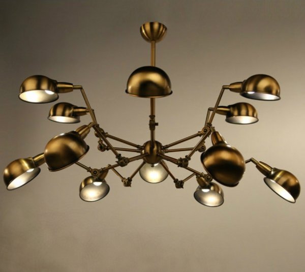 Подвесной светильник Gold Spider Chandelier  в Саратове | Loft Concept 