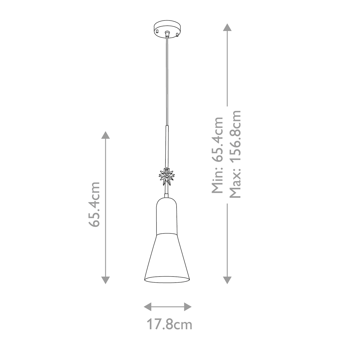  Подвесной светильник черного матового цвета с конусным плафоном 65 см Elstead Lighting в Саратове