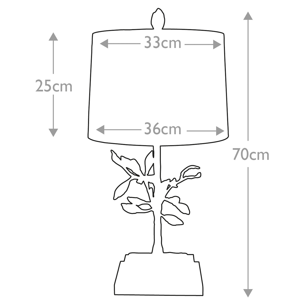 Настольная лампа с кремовым льняным цилиндрическим абажуром и ножкой в форме золотистой ветки Gilded Nola в Саратове