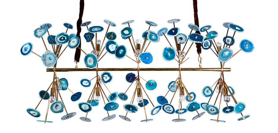 Люстра Agate Burst Chandelier Blue Line Люстра Agate Burst Chandelier Blue Line - Loft-Concept в Саратове