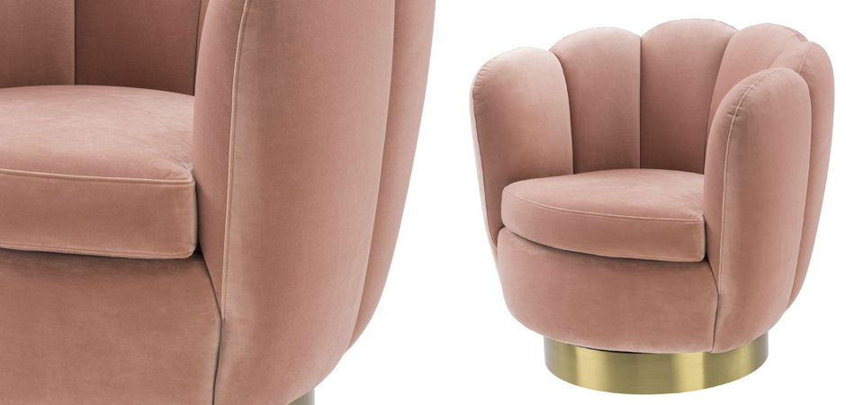 Кресло Eichholtz Swivel Chair Mirage nude Кресло Eichholtz Swivel Chair Mirage nude - Loft-Concept в Саратове