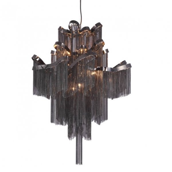 Люстра Ava Chain Atlantis Chandelier Black Черный в Саратове | Loft Concept 