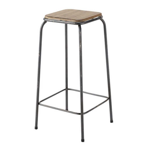 Барный стул Industrial Metal Rust Kraft Barstool Коричневый Сталь в Саратове | Loft Concept 