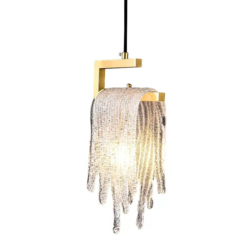 Подвесной светильник Fused Glass Hanging lamp Золотой в Саратове | Loft Concept 