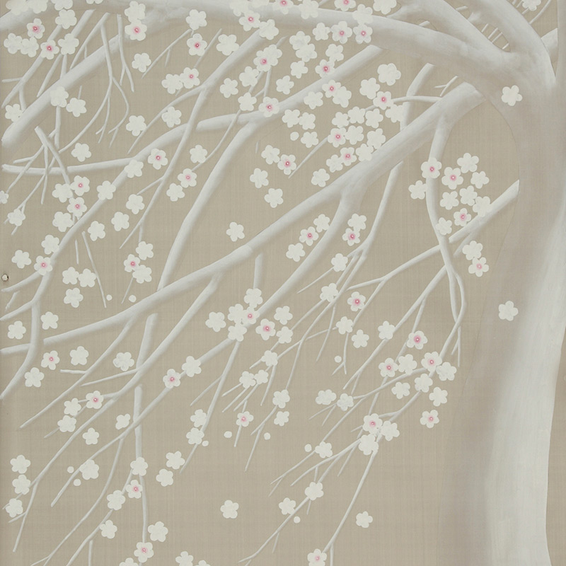 Обои ручная роспись Windswept Blossom Blossom on Lead Grey dyed silk Обои ручная роспись Windswept Blossom Blossom on Lead Grey dyed silk в Саратове | Loft Concept