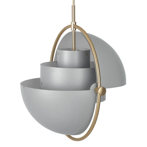 Люстра Louis Weisdorff Multi-lite Pendant Gray Латунь Серый в Саратове | Loft Concept 