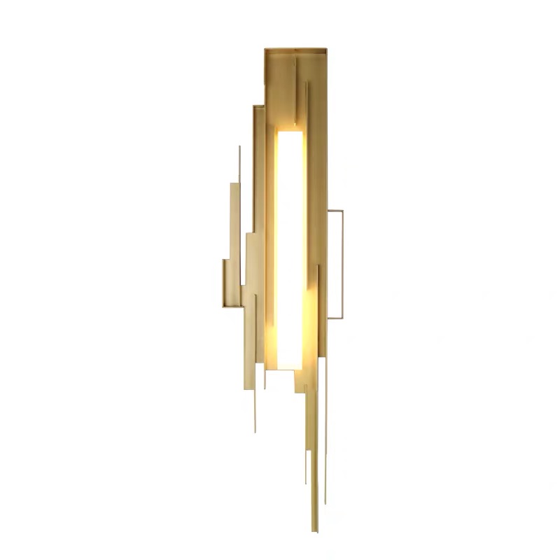 Бра Flowing Metal Sconce Золотой в Саратове | Loft Concept 