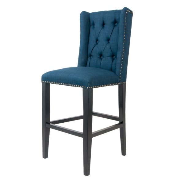 Стул French chairs Provence Barton Blue Chair Черный Синий в Саратове | Loft Concept 