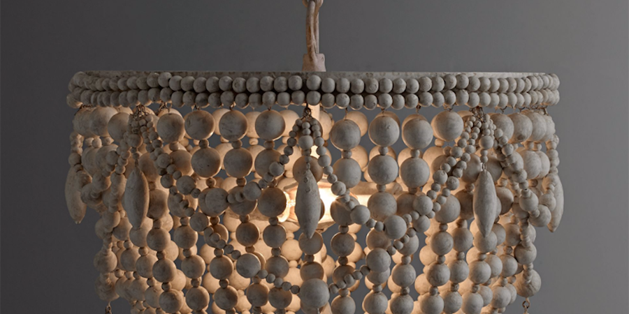 Люстра RH Anselme White Wood Weathered Chandelier Люстра RH Anselme White Wood Weathered Chandelier - Loft-Concept в Саратове