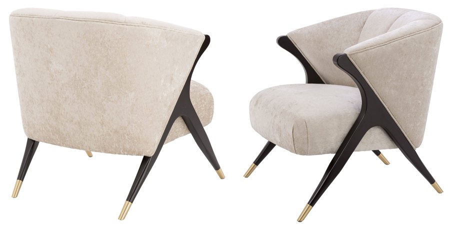 Кресло Eichholtz Chair Pavone White Кресло Eichholtz Chair Pavone White - Loft-Concept в Саратове
