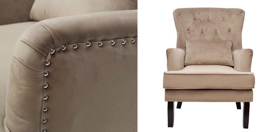 Кресло Stony Brook Chair Beige Кресло Stony Brook Chair Beige - Loft-Concept в Саратове