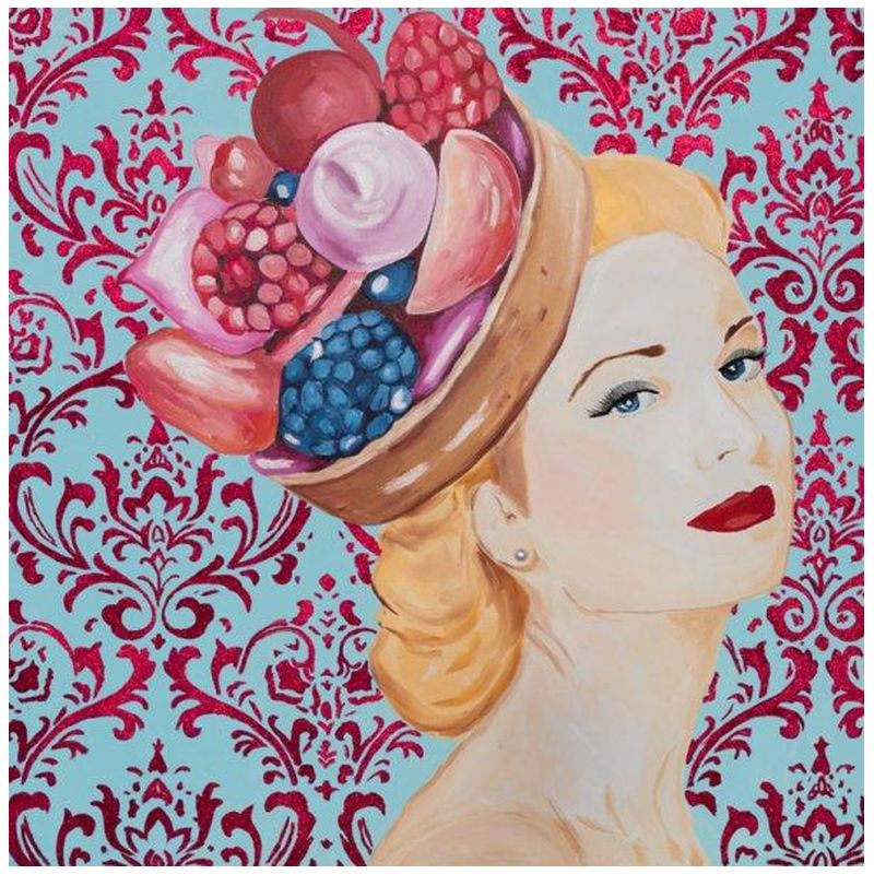 Картина Grace Kelly with Berry Tart Headdress and Damask Background Мульти Картина Grace Kelly with Berry Tart Headdress and Damask Background Мульти в Саратове | Loft Concept