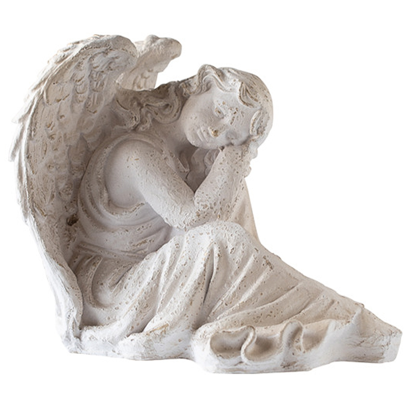 Статуэтка Angel Sitting Provence Statuette Белый в Саратове | Loft Concept 