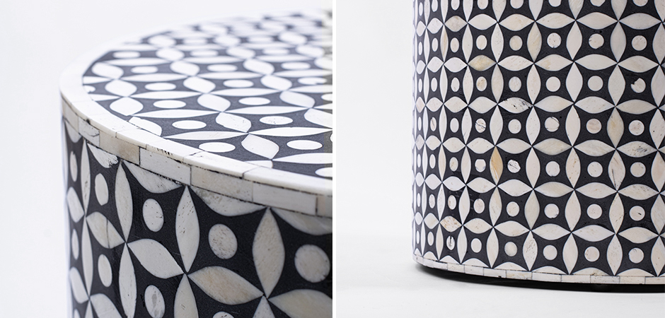 Табурет Inlaid Bone Geometry Табурет Inlaid Bone Geometry - Loft-Concept в Саратове