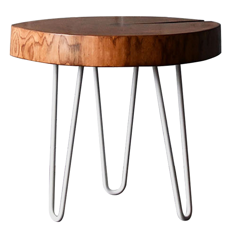Кофейный стол Jevon Industrial Metal Rust Coffee Table Коричневый Белый в Саратове | Loft Concept 