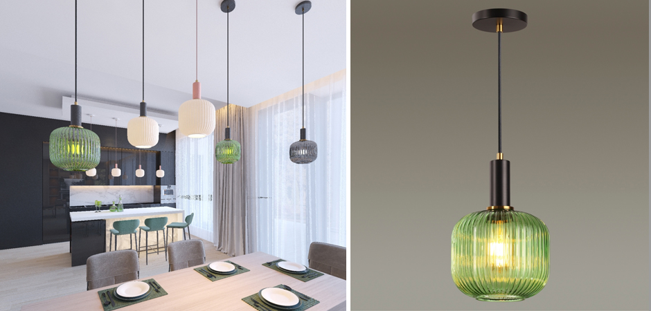 Подвесной светильник Ferm Living chinese lantern Green Подвесной светильник Ferm Living chinese lantern Green - Loft-Concept в Саратове
