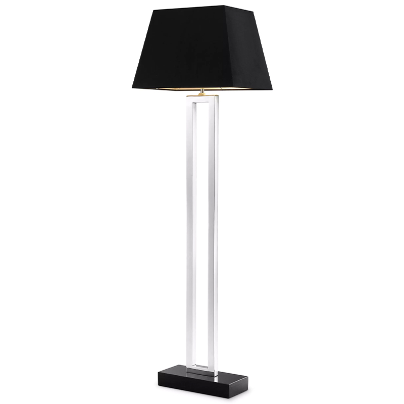 Торшер Eichholtz Floor Lamp Arlington Черный Никель в Саратове | Loft Concept 