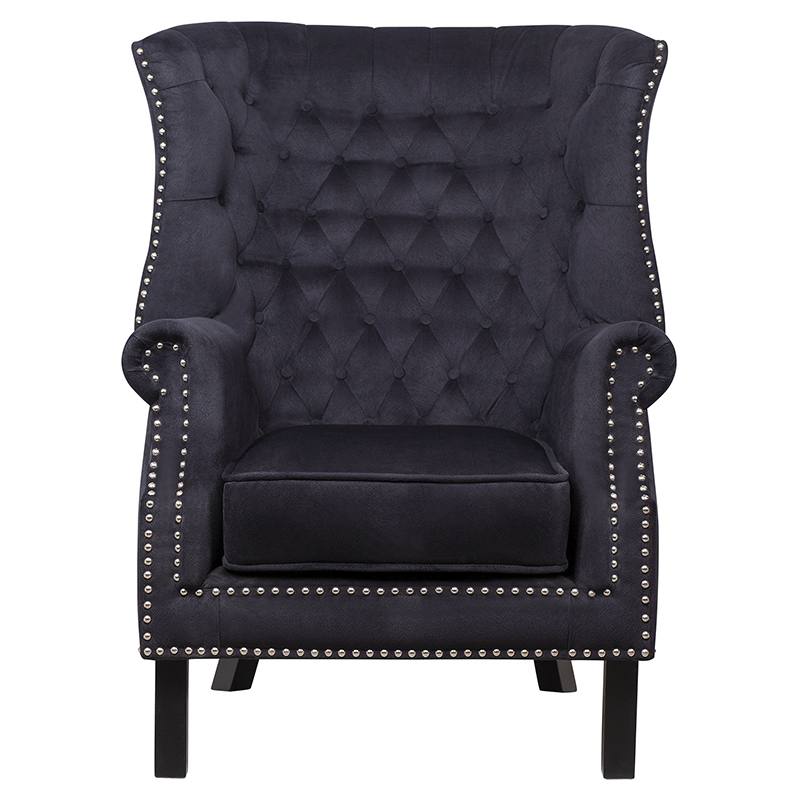 Кресло Charlie Armchair black velour Черный в Саратове | Loft Concept 