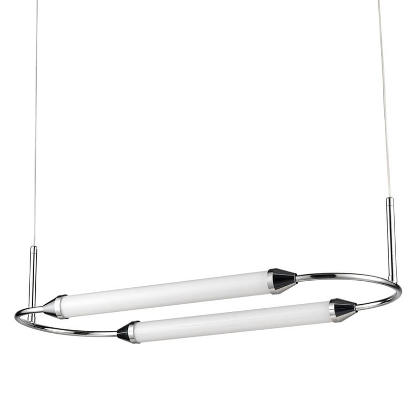 Подвесной светильник Giopato & Coombes CIRQUE Pendant Ellipse Horizontal Chrome Хром в Саратове | Loft Concept 