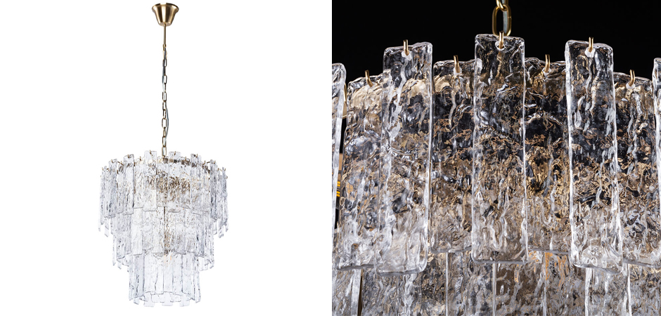 Люстра Iceberg Glass с Рельефным стеклом Люстра Iceberg Glass с Рельефным стеклом - Loft-Concept в Саратове
