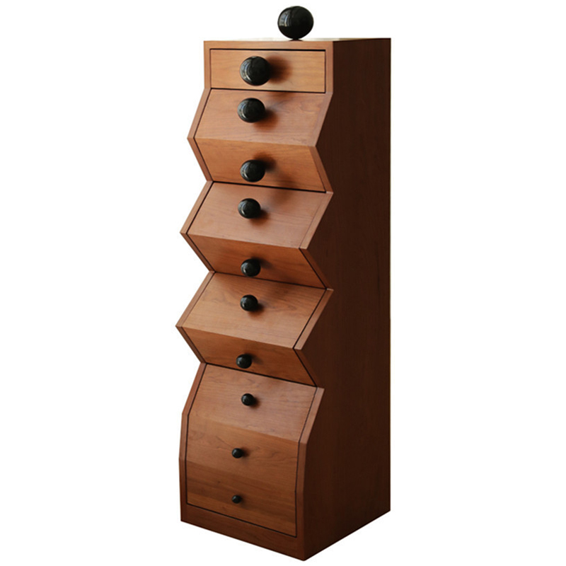 Комод Garton Wooden Forms Chest Of Drawers Коричневый Черный Комод Garton Wooden Forms Chest Of Drawers Коричневый Черный в Саратове | Loft Concept