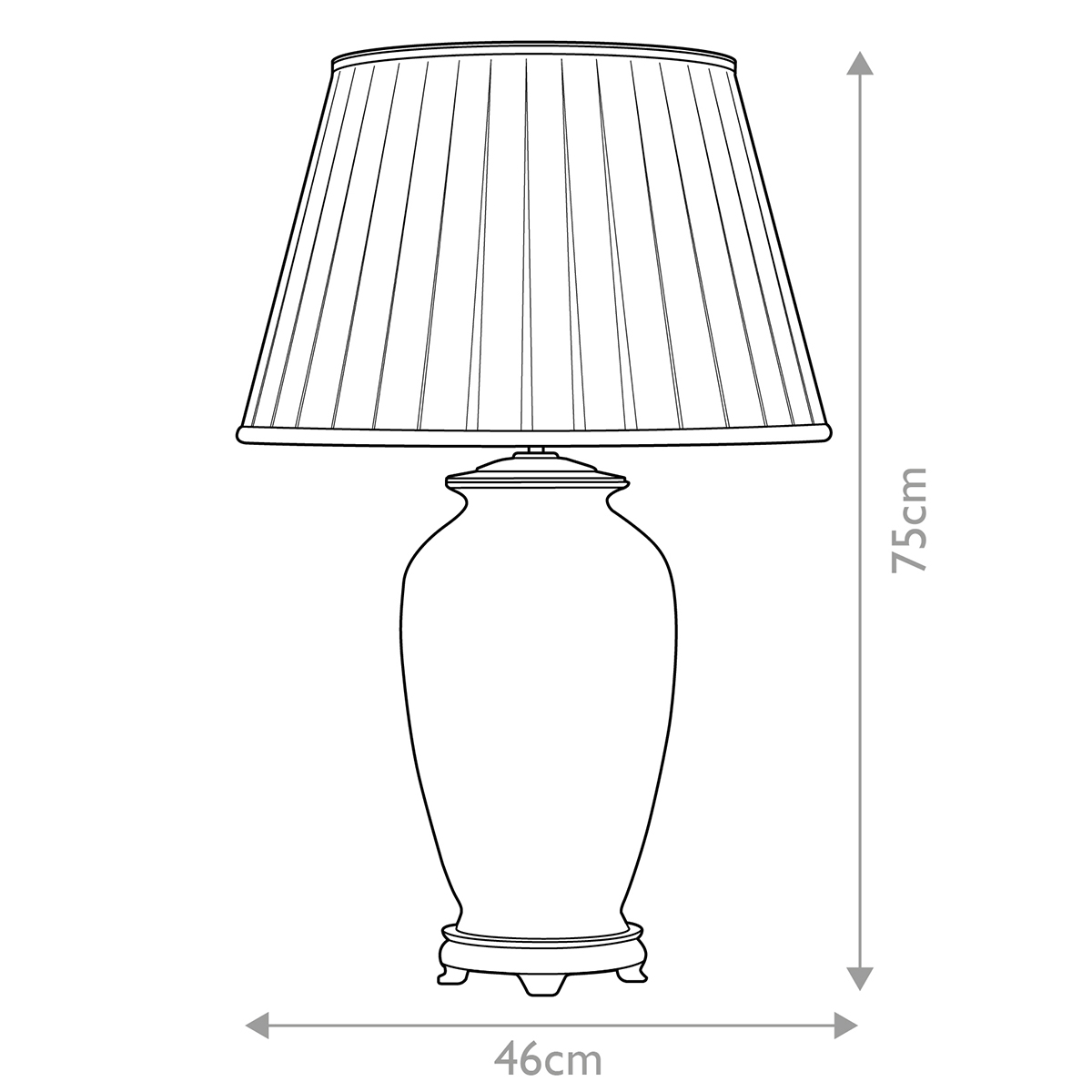 Настольная лампа восточная с основанием из керамики серебряная с цветочным и лиственным декором и белым плиссированным абажуром Elstead Lighting в Саратове